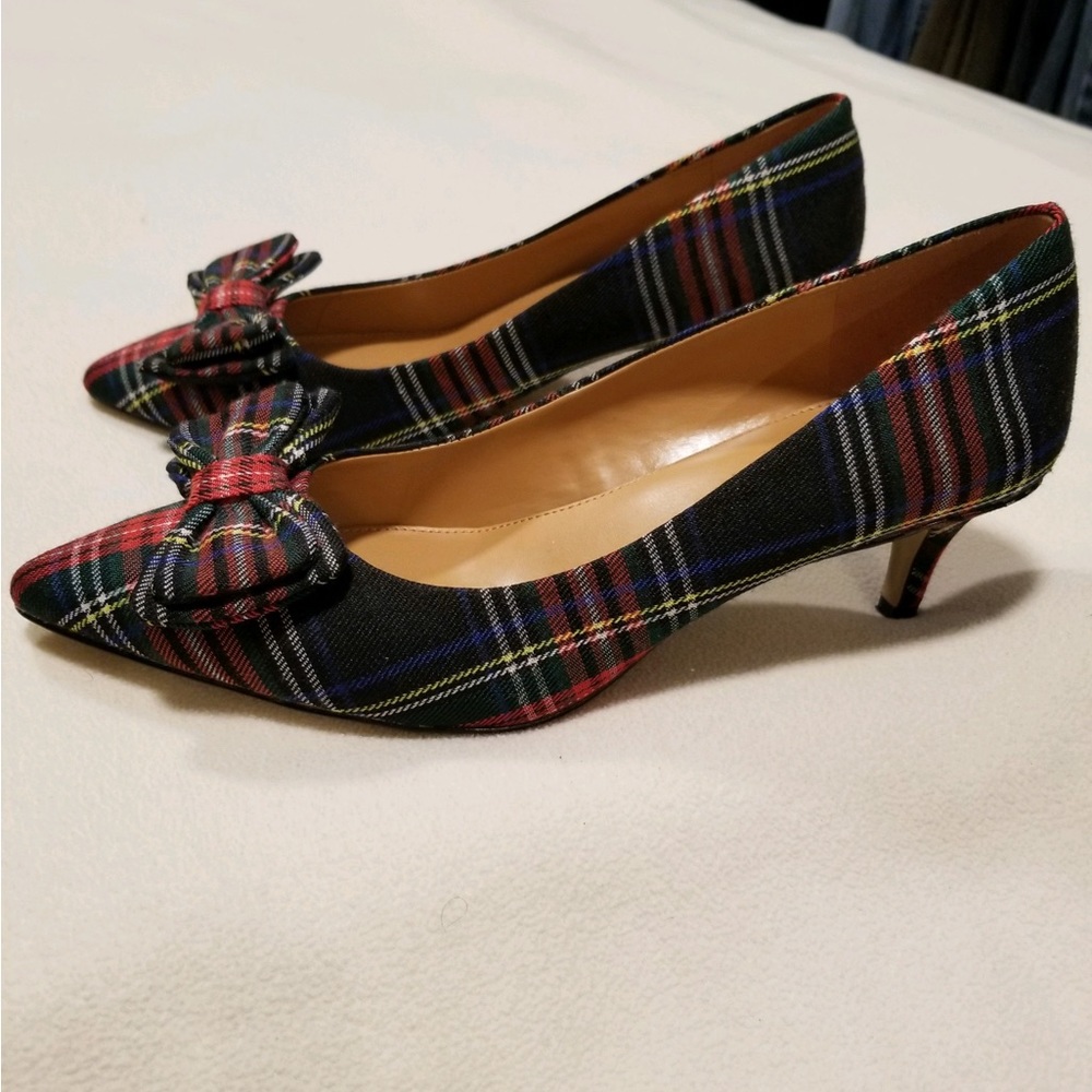 JCrew Plaid Heels